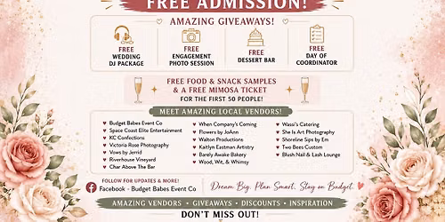 Budget Babes Wedding Expo | FREE Entry + Giveaways