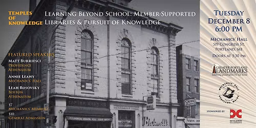 Learning Beyond School: Member-Supported Libraries & Pursuit of Knowledge