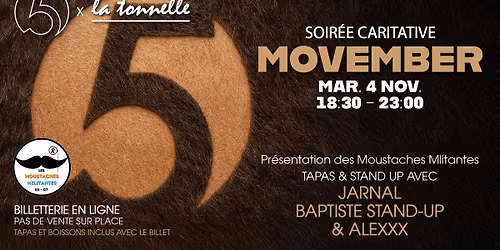 \u2728\ud83c\udfa4STAND-UP CARITATIF MOVEMBER \ud83c\udfa4\u2728