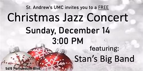 Christmas Jazz Concert at Saint Andrews Portmouth