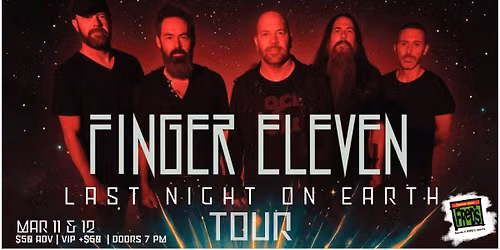 Finger Eleven 'Last Night on Earth Tour' at Better Than Fred's