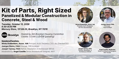 Monthly Chapter Meeting and Panelized Construction Discussion Panel