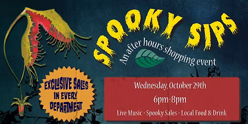 Spooky Sips: After Hours Shopping Event