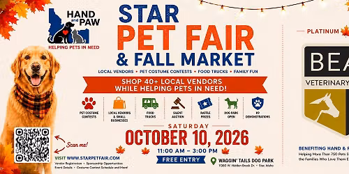 Star Pet Fair & Fall Market 2026 - 5th Annual