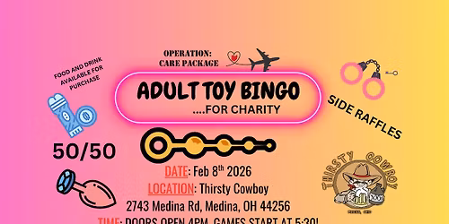 ADULT TOY BINGO : THIRSTY COWBOY