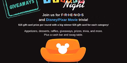 Friends & Disney\/Pixar Movies Trivia Night