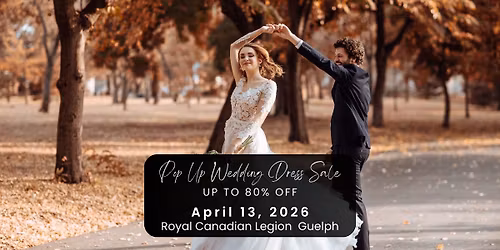 Guelph Pop Up Wedding Dress Sale