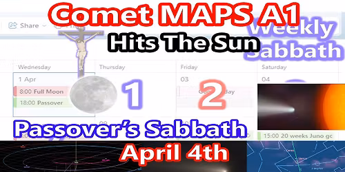 Passover Feast. Comet MAPS, Full Moon, Inheritance Event? Enoch 60. 