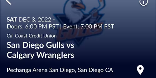 San Diego Gulls at Calgary Wranglers at Scotiabank Saddledome