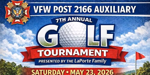 VFW Post 2166 Auxiliary 7th Annual Golf Tournament
