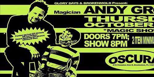 \ud83d\udd2e MAGICIAN Andy Gross at Oscura 
