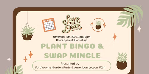 Plant Bingo & Swap Mingle