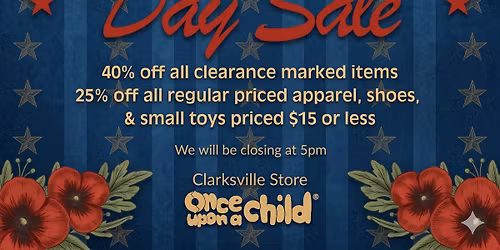 Memorial Day Sale
