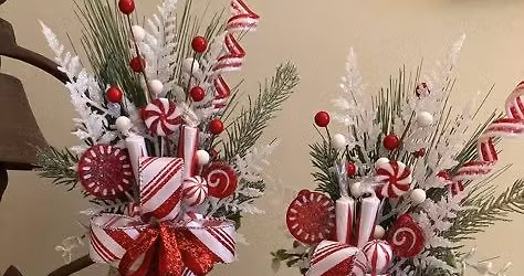 Peppermint Jar Centerpiece