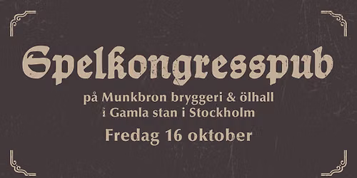 Spelkongresspuben 2026