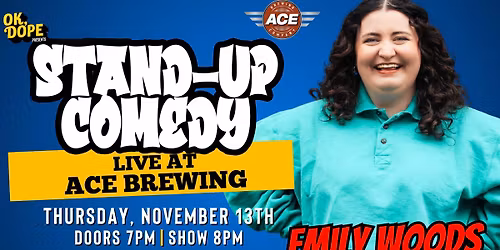 OK, DOPE Presents Emily Woods Live at Ace Brewing!