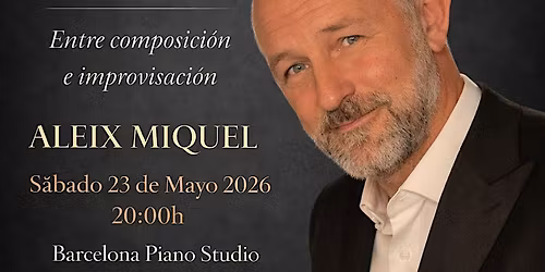 Concierto Intimo de piano en Barcelona Aleix Miquel