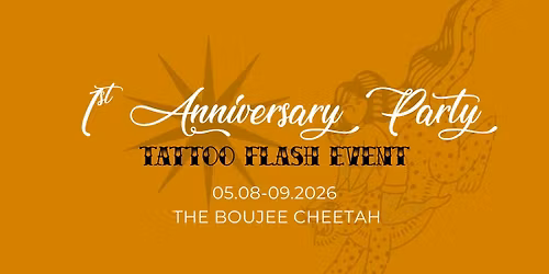 1st Anniversary Party! *TATTOO FLASH* 5\/8 & 5\/9