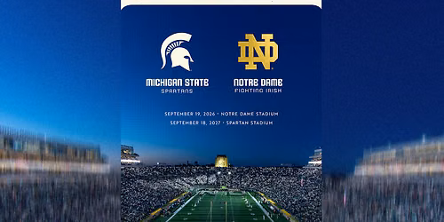 Michigan State Spartans at Notre Dame Fighting Irish Football at Notre Dame Stadium