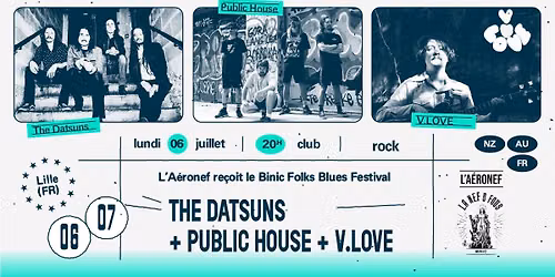 The Datsuns + Public House + V LOVE \u2219 L'A\u00e9ronef\u23a5Club