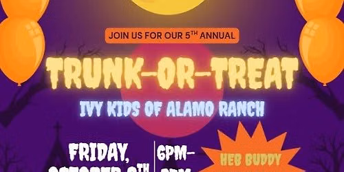Ivy Kids 5th Annual Trunk-or-Treat