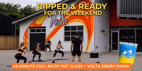 Ripped & Ready for the Weekend at Volta Cafe