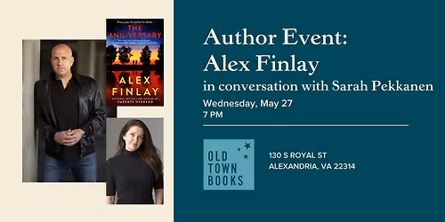 Author Event: Alex Finlay in conversation with Sarah Pekkanen