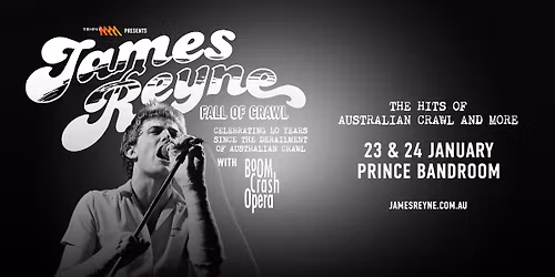 James Reyne Jan 23 Prince Bandroom St.Kilda Vic