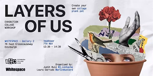 Edinburgh Collage Club - Exhibition Workshop 'Collage Plant Pot'