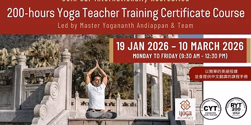 200-hours Yoga Teacher Training Certificate Course (19th January 2026 - 30th March 2026)