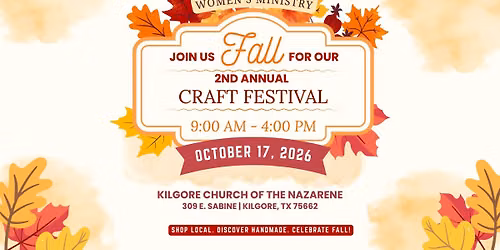 Fall Craft Festival | Kilgore First Church of the Nazarene