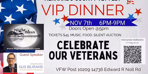 VIP Dinner- Hernando County Vet Fest