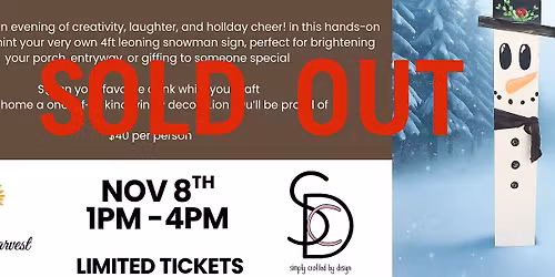 Sip & Create: Snowman Entry Sign