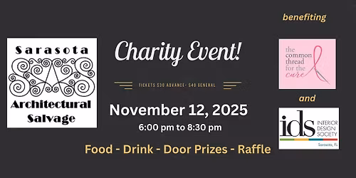 Common Thread for the Cure - Hosted by Sarasota Salvage and IDS Sarasota Chapter