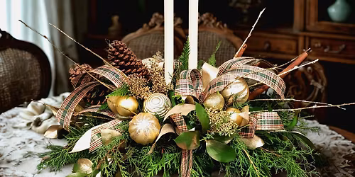Christmas Centerpiece and Cider Social
