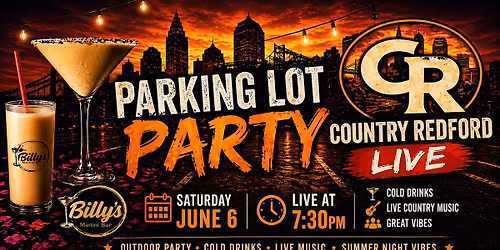 Parking Lot Party w\/ Country Redford at Billy's Martini Bar