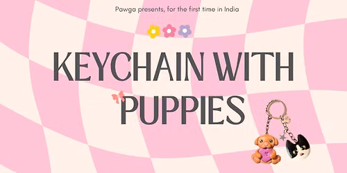 Clay Keychain with puppies at CCD