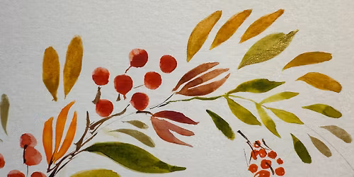 Just Paint Autumn Wreath Watercolour Workshop