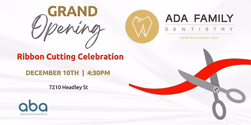 Ada Family Dentistry Ribbon Cutting