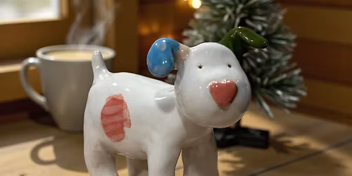 Make your own Snowdog inspired ceramic dog. 