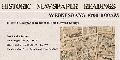 Historic Newspaper Readings