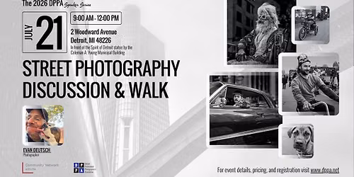 On Location: Downtown Detroit Street Photography Discussion and Walk With Evan Deutsch