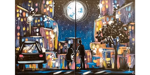 Moonlit Cityscape - Paint and Sip in San Antonio | Classpop!\u2122