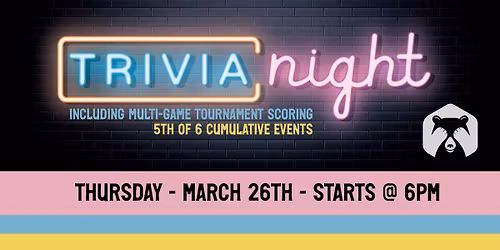 Team Trivia at Shy Bear