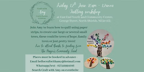 Quilling workshop - Craft with Amy