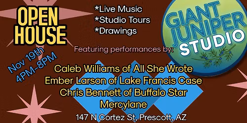 Giant Juniper Studio - OPEN HOUSE!