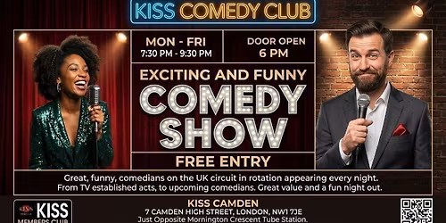 Comedy Show London | TUESDAY, 26TH MAY 2026
