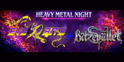Heavy Metal Night : Eve's Bite + B\u00eftzeb\u00fcllet \u00e0 l'Overdrive Caf\u00e9