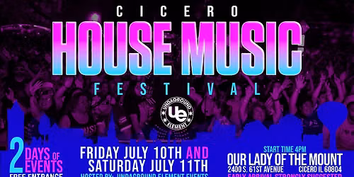 CICERO HOUSE MUSIC FESTIVAL 2026 - Mi Kermes