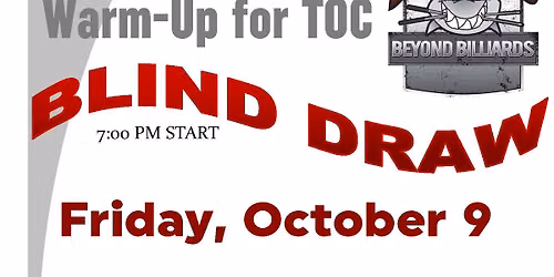 Sharks (KC) Blind Draw - A TOC Warm up :-) 128 players\/$1000 add
